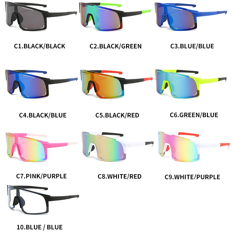 2024 남녀공용 스포츠 선글라스, 사이클링 안경, 로드 라이딩 자전거 선글라스 고글, UV400, 신상 패션
