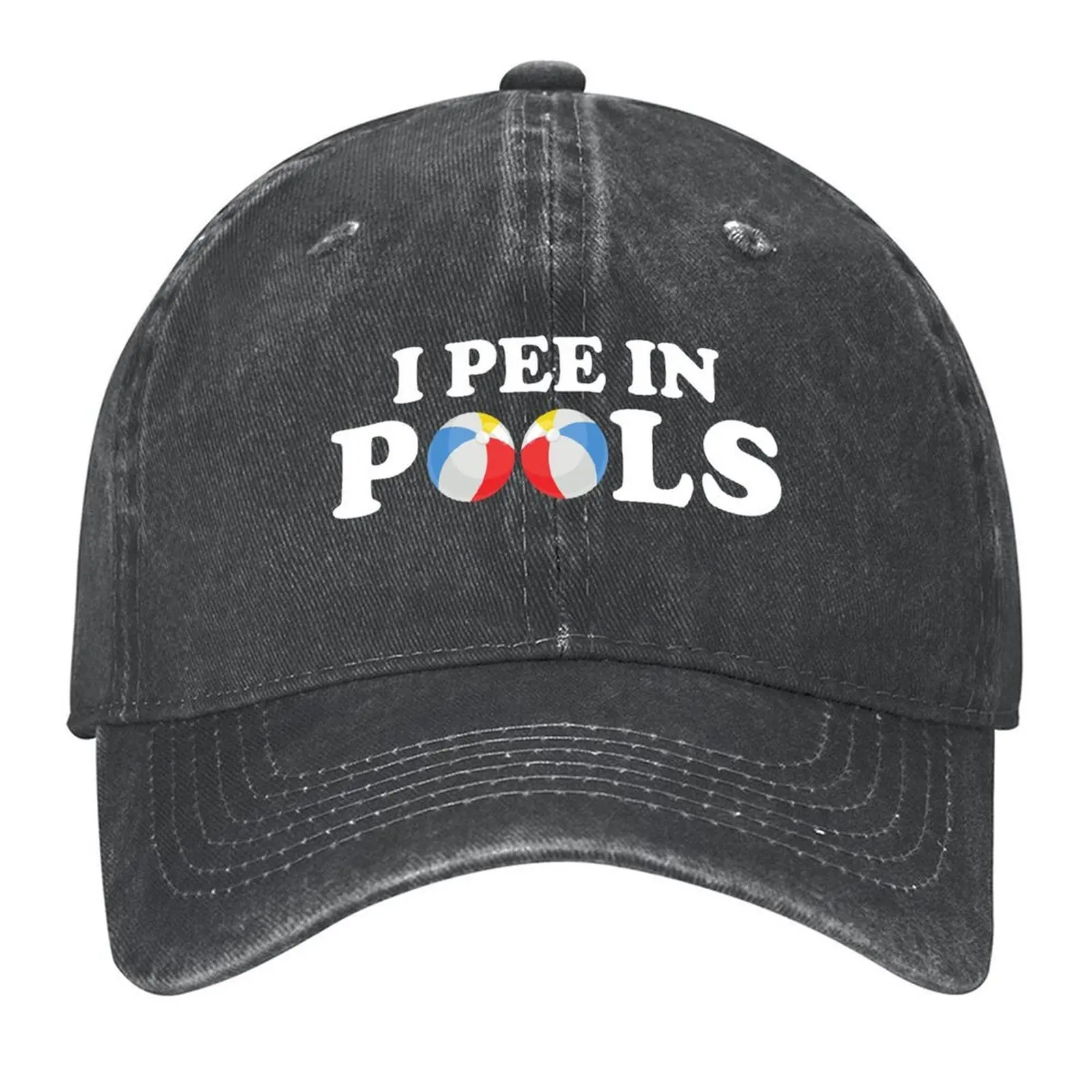 

Funny I Pee In Pools Baseball Cap Trucker Hat tactical cap Golf Hat Man dad hat Women's Hats Men's