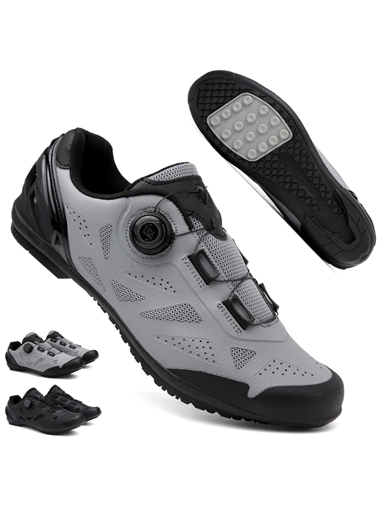 Męskie buty rowerowe górskie bez bloków, bez klipsów, buty rowerowe szosowe, szybkie buty rowerowe bez bloków, sneakersy, płaskie pedały, MTB, damskie — 2