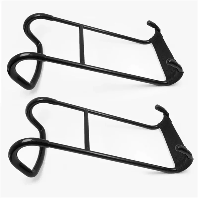 A47F-2PCS Dumbbell Spotter Hooks Hangers Heavy Power Dumbbells Rack Attachments For Dumbbell Bench Press Hold Up 225LB Black