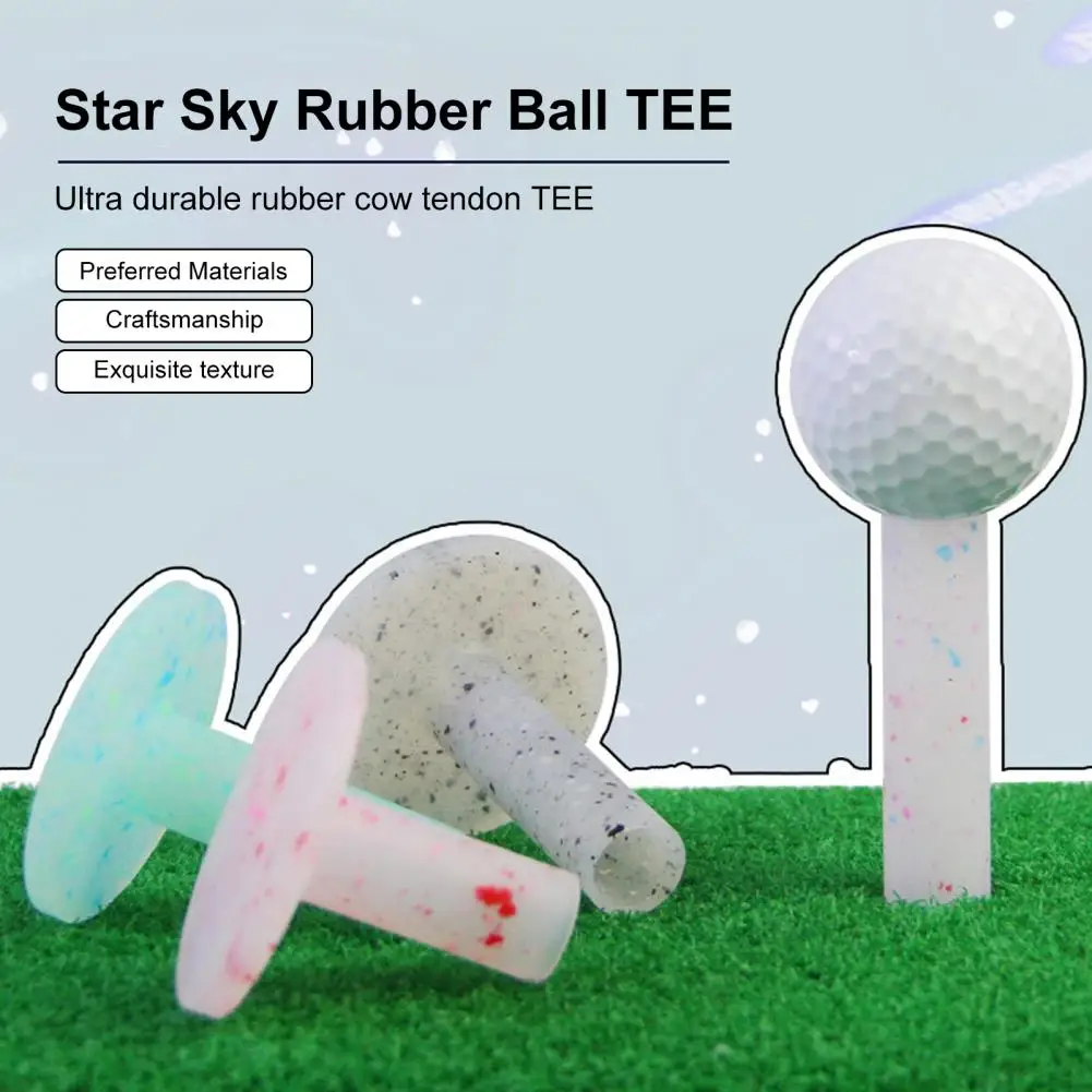 Golf Tees Rubber Low Friction Increase Distance Premium Indoor Outdoor Practice Golf Tees Golf Training Aid 골프 티