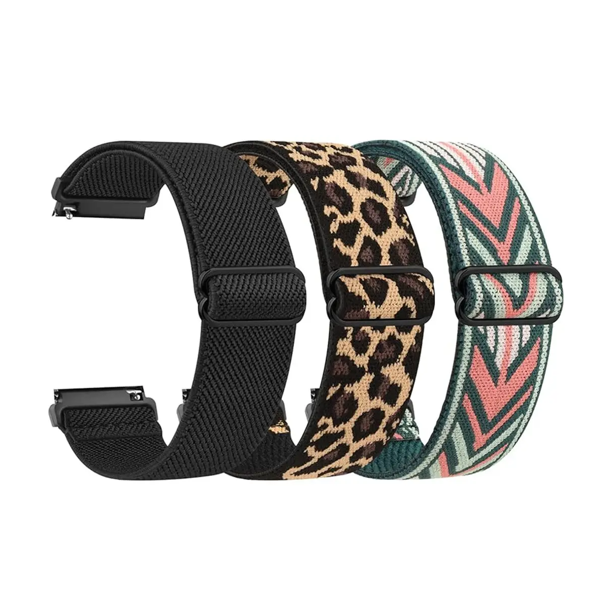 18/20/22mm verstelbare elastische nylon band voor Garmin Venu 4/3/2/Sq 2/Forerunner 255/265/245/955/Vivoactive 4/4S sportband