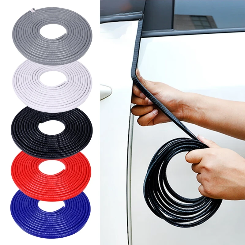 5/10 M ขอบรถป้องกัน Strip Universal ประตู Scratch Strip Protector ประตู Trunk Hood Seal Sealant ตกแต่งเครื่องมือ