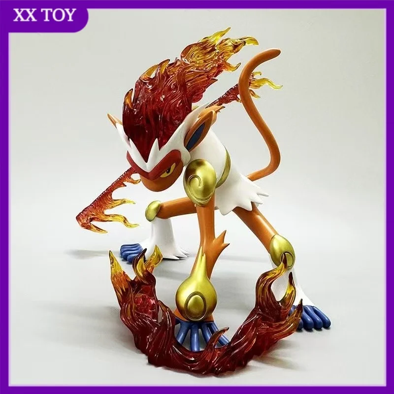 Anime Pokemon Infernape Model Sculpture Collection Ornaments Hand-Made Desktop Decoration Artware Children'S Birthday Gifts