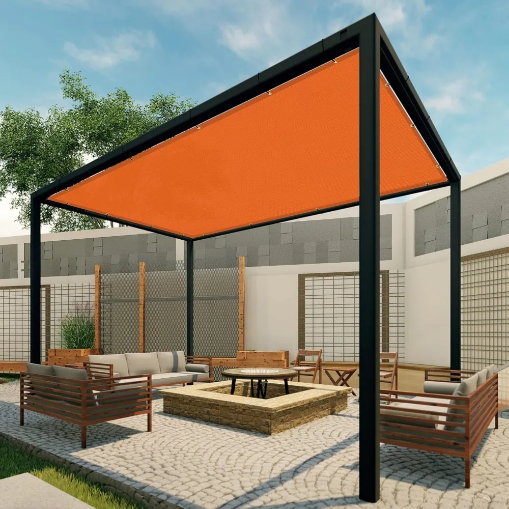 

Paradise 13' x 27' Sun Shade Cloth with Grommets Rectangle Shade Sail Canopy Pergola Cover with Straight Edge, UV Block Fabric