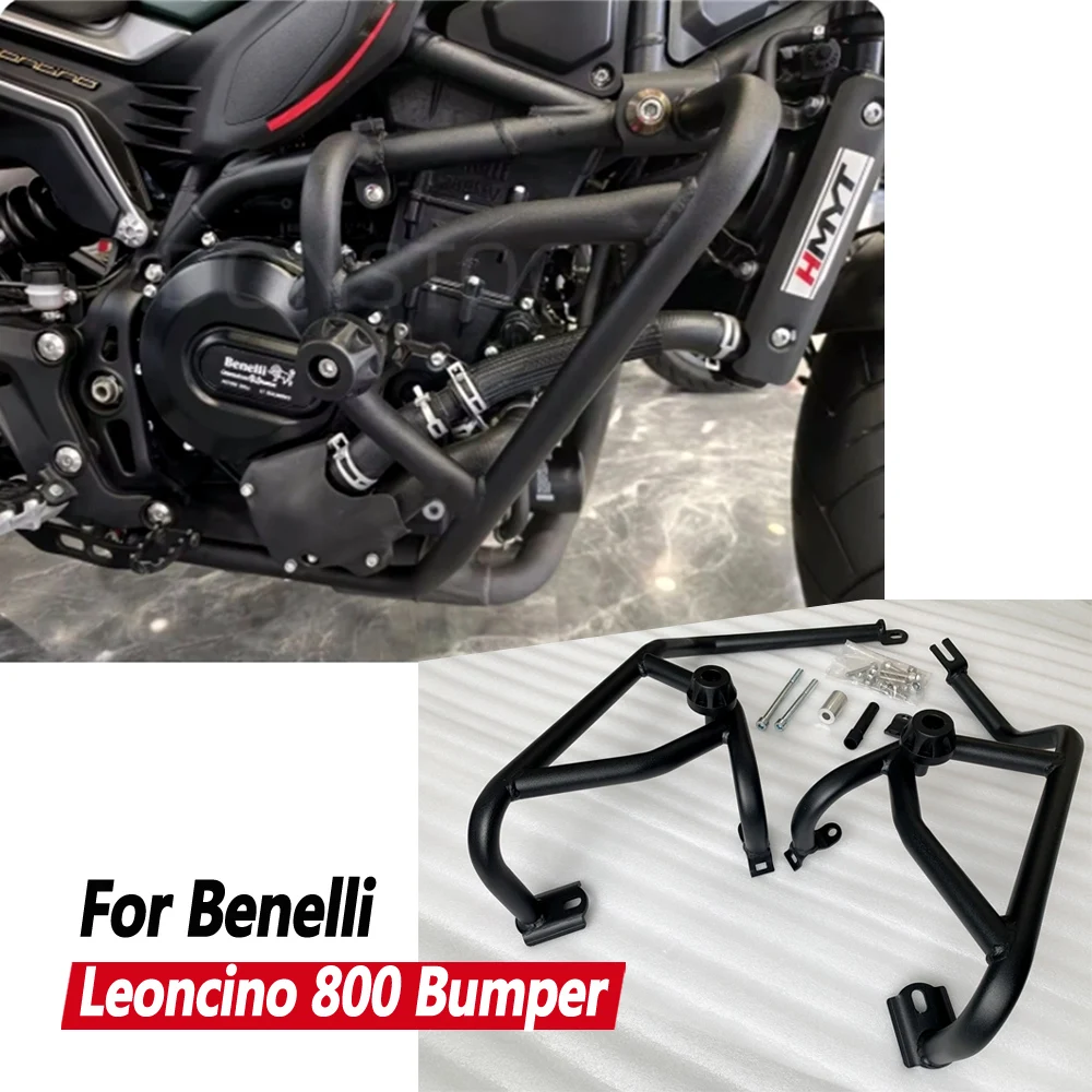 For Benelli Leoncino 800 BJ800 Motorcycle Engine Guard Crash Bar Bumper Left Right Fairing Frame Protector Bar Accessories