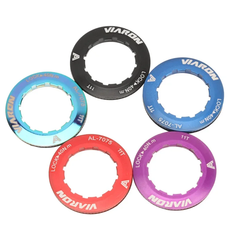 1pcs Aluminum Alloy Flywheel Cover Lock Ring MTB Bicycle Mountain Road Bike Freewheel Protection Lockring Cassettes Parts