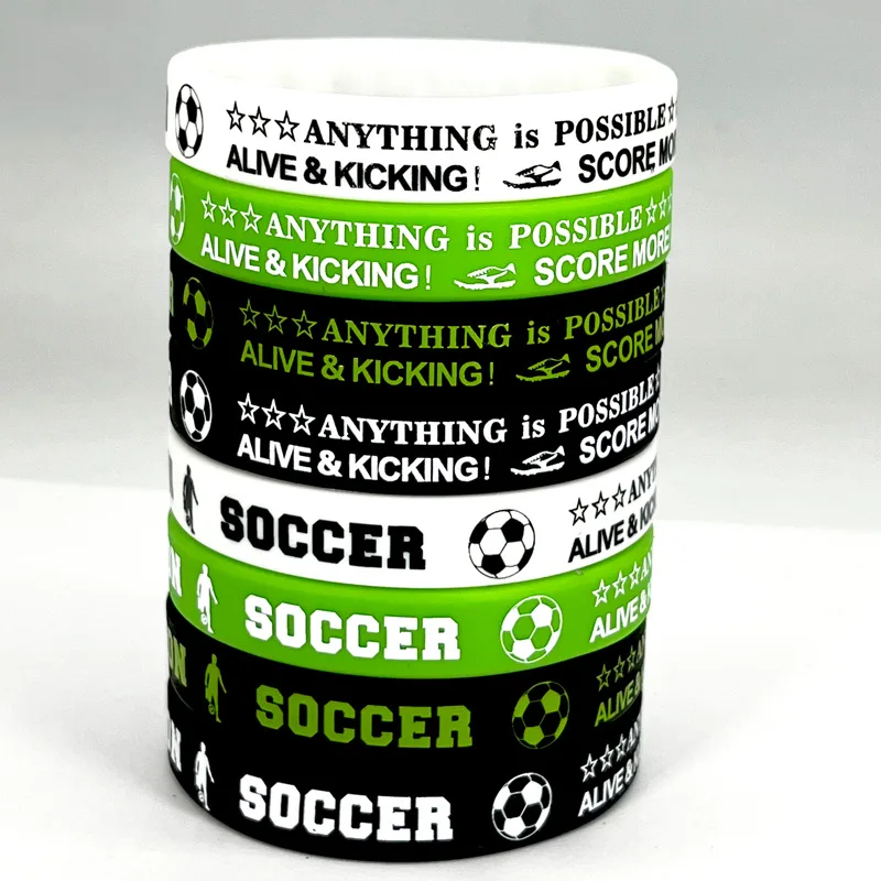 Football Birthday Party Favors Bracelet Sticker Keychain Backpack Soccer Birthday Cake Topper Football Party Supplies Boy Gift view 3