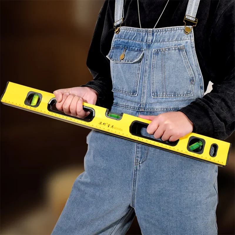 High Precision Spirit Level Magnetic High Bearing Ruler Lever Bubbles Rustproof Horizontal Ruler Spirit Level Balance Ruler