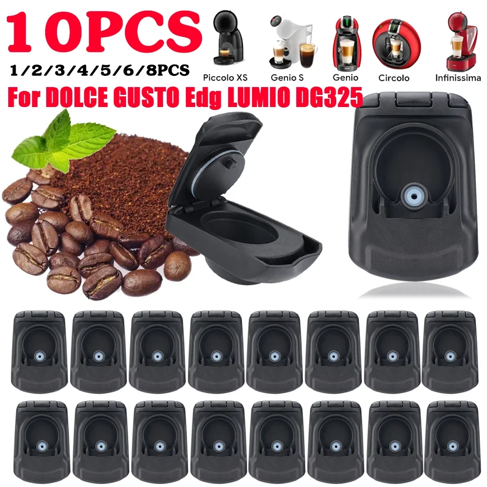 1-10pcs Coffee Adapter for Dolce Gusto Reusable Capsule Adapter for Genio S / Piccolo XS Coffee Machine Coffee Maker Accessories