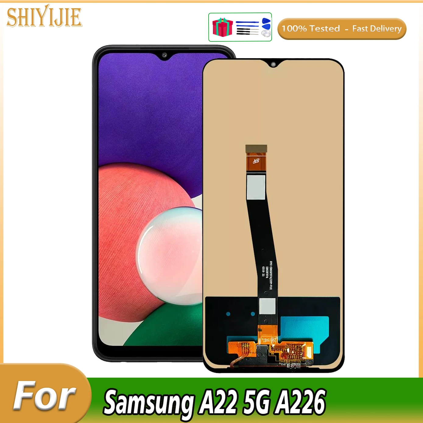 

6.6'' For Samsung Galaxy A22 5G LCD Display Touch Screen Digitizer Assembly For A226 A226B SM-A226B/DSN Display Replace