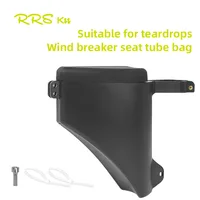 Rrskit-bolsa trasera de almacenamiento para tubo de asiento de bicicleta de carretera, carcasa dura, impermeable, absorbente de golpes, tipo gota, para sillín de bicicleta