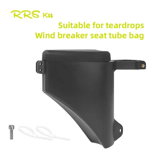 Rrskit-bolsa trasera de almacenamiento para tubo de asiento de bicicleta de carretera, carcasa dura, impermeable, absorbente de golpes, tipo gota, para sillín de bicicleta