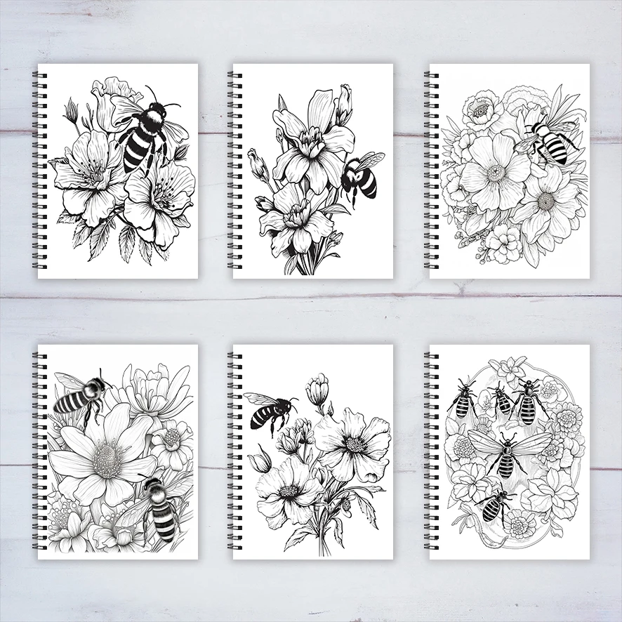 Adult Coloring Book - 8.3x 11.2 Inch 22 Page Coloring Book - Helps Reduce Stress and Ease Emotions