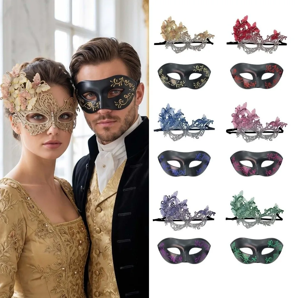 Multicolor Half-Face Lace Mask Seductive Style rhinestone Butterfly Mask Cosplay Fancy Prom Masquerade Mask Makeup Festival