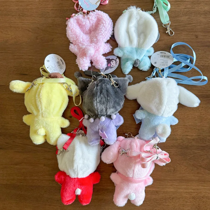 Kuromi مرحبا كيتي ل Labubu دمية الملابس مجموعة 17 سنتيمتر الملابس الأحذية دمية DIY بها بنفسك اكسسوارات التدريب الجلوس ألعاب الحفلات اللعب الهدايا