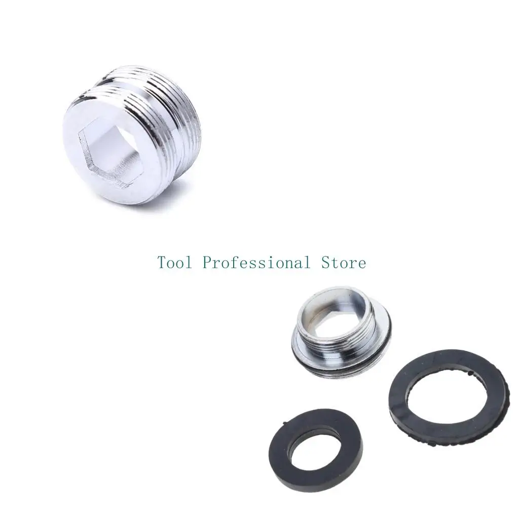 57QF Metal Adaptor Outside Thread Water Saving Kitchen Faucet Tap Aerator Conne