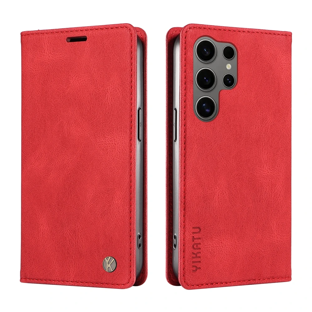 Magnetische Leder-Geldbörsen-Flip-Cover für Samsung Galaxy S25 S24 S23 S22 S21 S20 S10 S9 S8 S7 FE Plus Pro Ultra Edge | Premium-Gehäuse – Detail 12