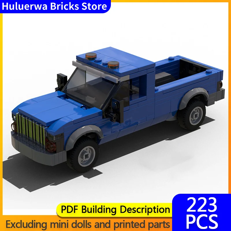 

Популярная игровая модель MOC, строительные кирпичи, классический пикап, модульная технология, детские праздничные подарки, сборка игрушек, костюм