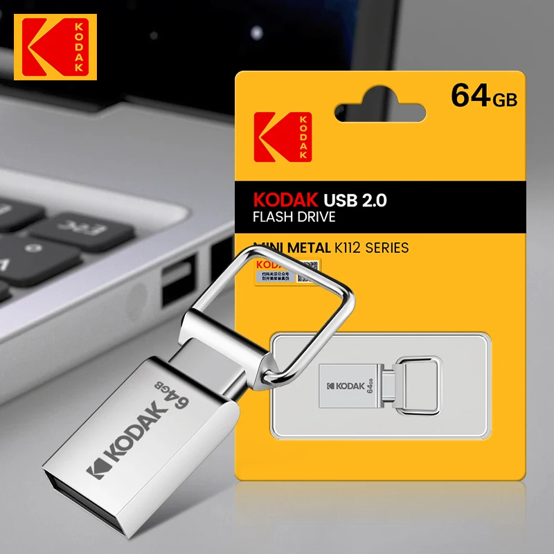 Kodak K112 Mini Metalen Usb 2.0 Flash Drive 64 Gb Usb2.0 Pen Disk Pendrive 64 Gb Memory Stick