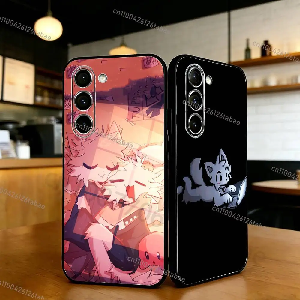 

Cute B-Boykisser Phone Case For Samsung S20,21,22,23,24,25,26 plus,ultra Lite Black Silicone Cover