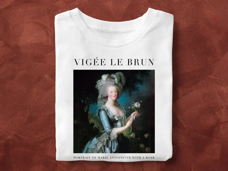 

Marie Antoinette with Rose Art T-Shirt