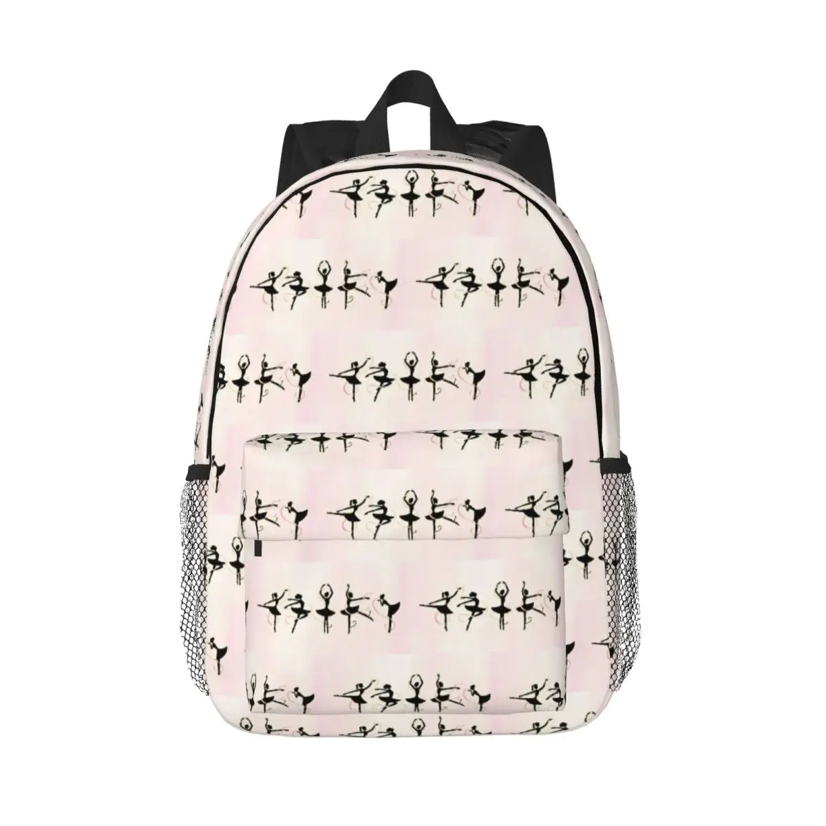 Ballet Dance Makes Me Free Ballerina Dancer Backpack Daypack Boys Girls BookBag Shoulder Bags for Men Women Children School Bag