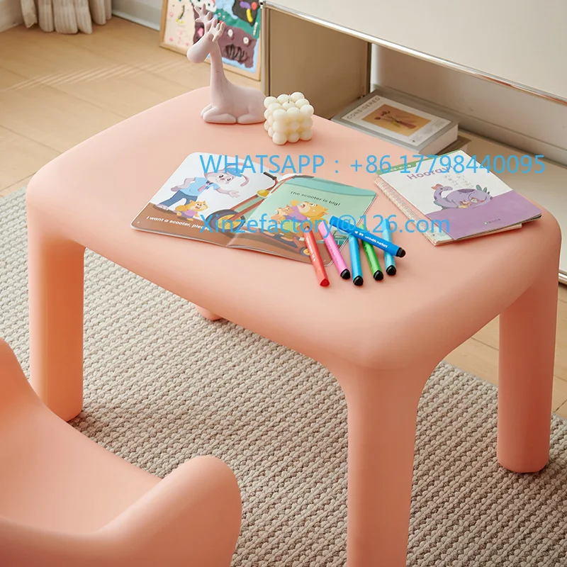 Customizable PE material table and chair set Household environmental protection safety table and chair set
