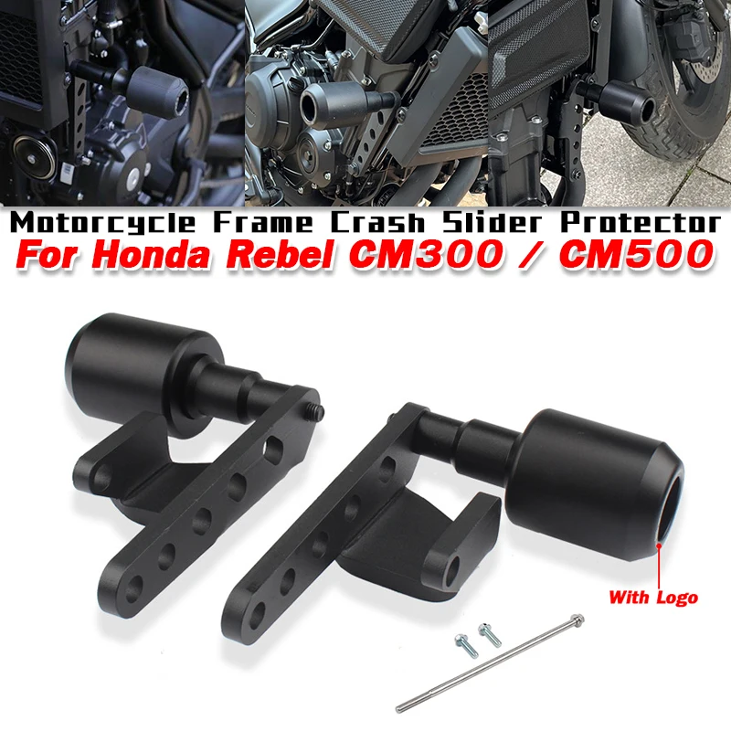 

For Honda Rebel CM500 / CM300 Motorcycle Frame Crash Slider Protector Pads Anti-falling Crash Protection Pad Slip on CM300 CM500