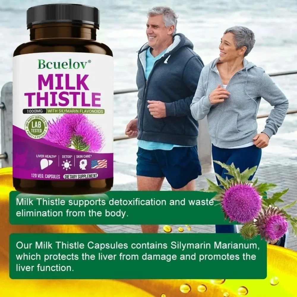 Milk Thistle Capsules Liver Health Support Gut & Immune Health Skin Beauty Liver Function