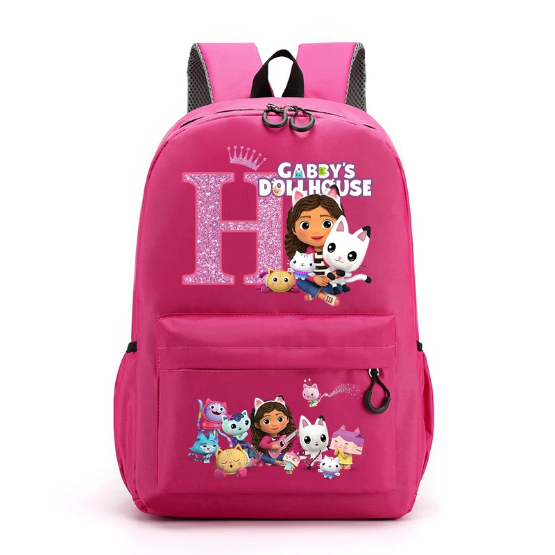 Kawaii Gabby Dollhouses Girl Backpack Children Cartoon Cute Knapsack Kids Anime Creative Schoolbag Student Fashion Book Bag Gift