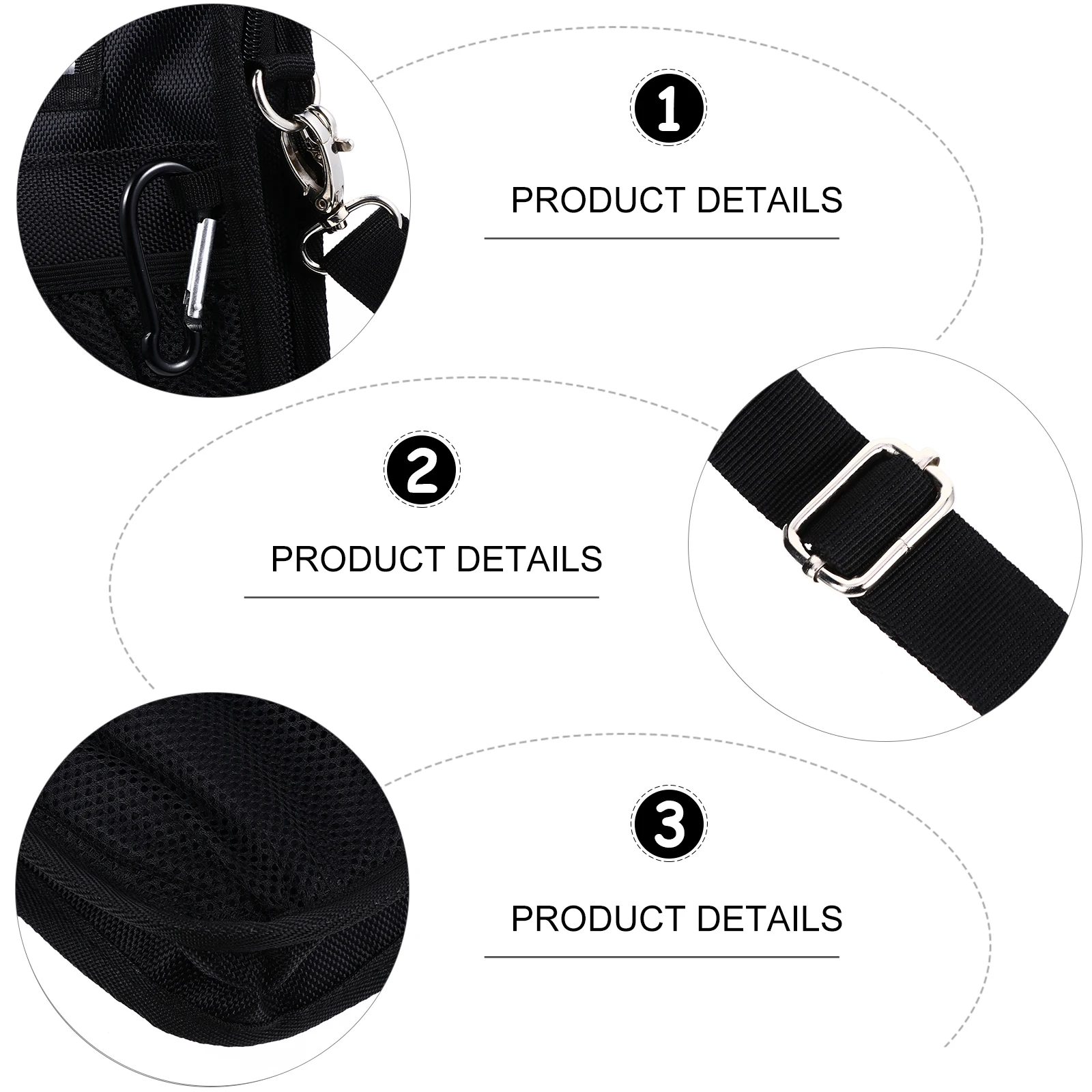 

Waterproof Multi-Compartment Belt Bag For Nurses Medical Students High-Capacity Mesh Pocket Organizer Premium Zipper Closure