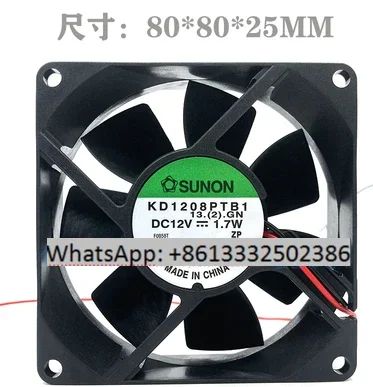 PMD2408PTB1-A DC 24V 4.8W 3-Wire 80x80x25mm Server Cooling Fan