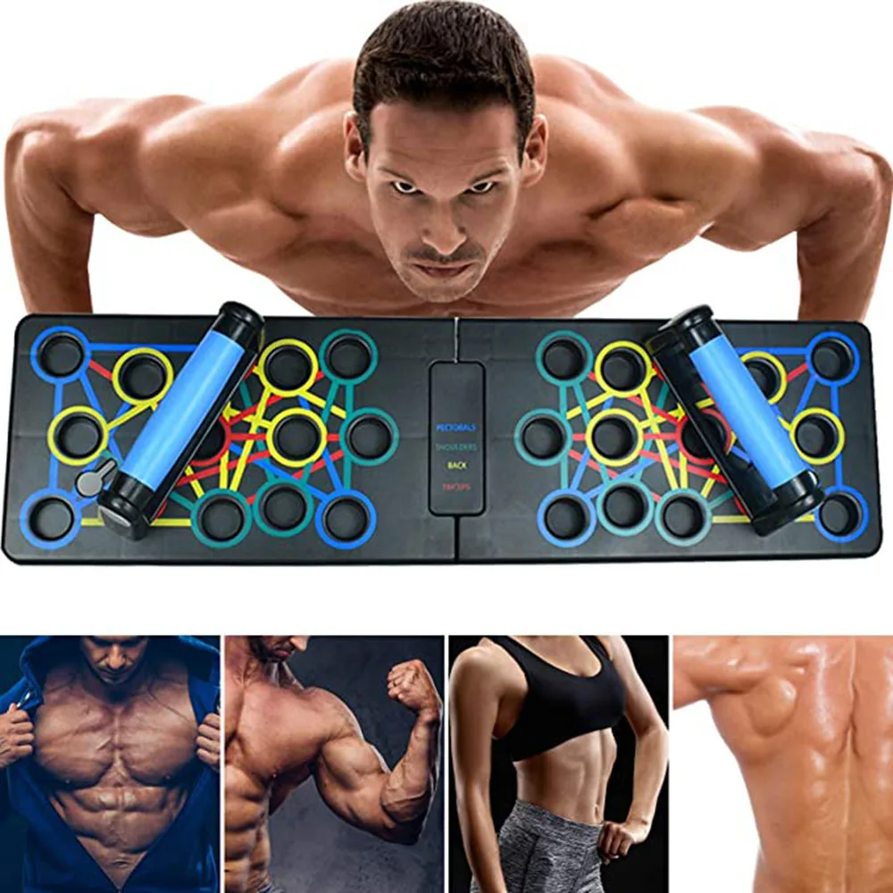 

24 In 1 Push Up Board Foldable And Portable Fitness Board Home Sport Exercise Abdominal Muscle Bodybuilding Equipment