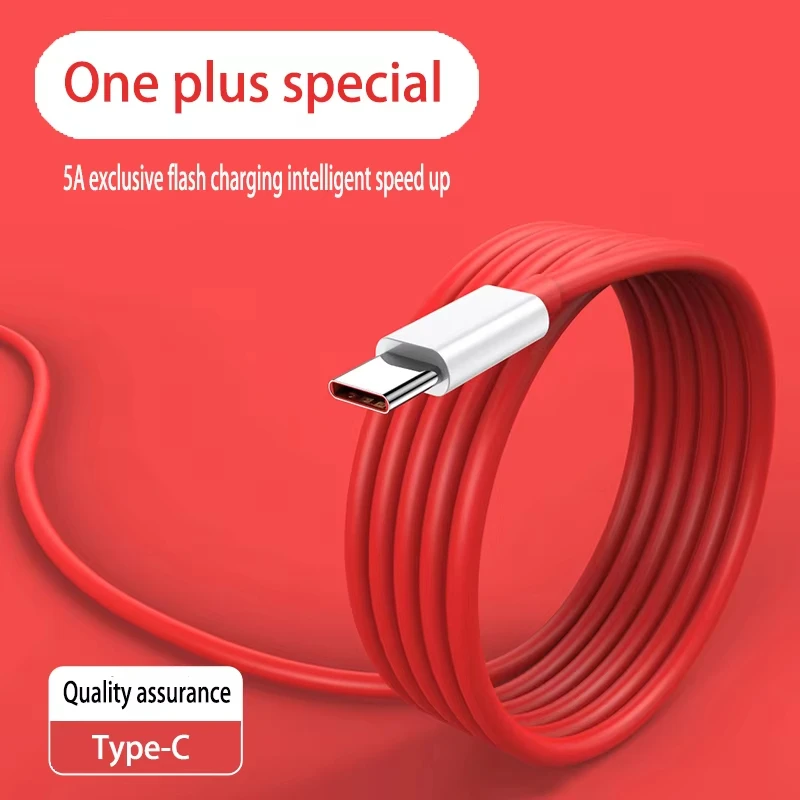 1M 1.5M 2M 5A Type C Cable For OnePlus Charger USB Cable High-Speed Transmission Data Cable Fast Charging USB C Cable