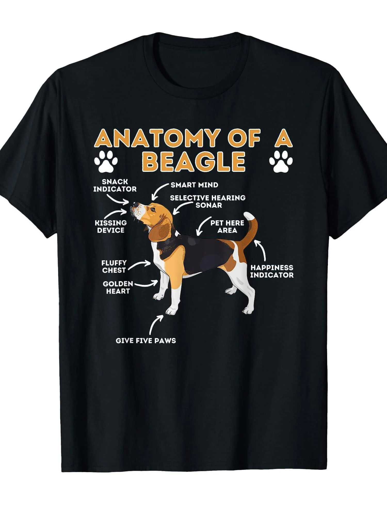 Sponsored advertisement: Anatomy of Squatting Dogs, interesting squatting dog lovers, pet owners, fun round-neck T-shirts