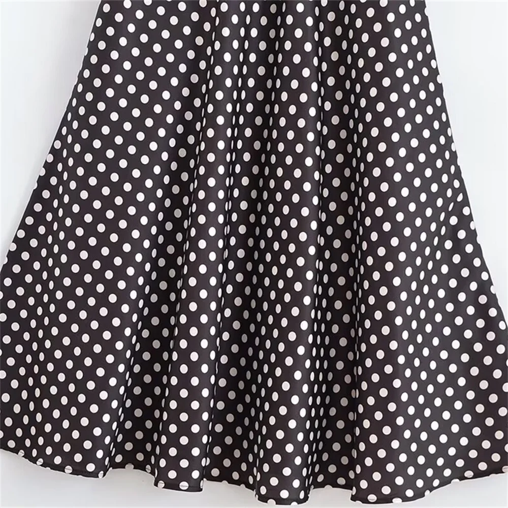 Nova feminino borboleta condensação volta ampla camada decorativa bolinhas pendurado pescoço colarinho vestido