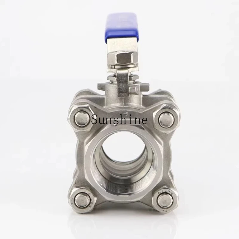 

316 three-piece 3PC manual thread buckle internal thread ball valve Q11F-16P