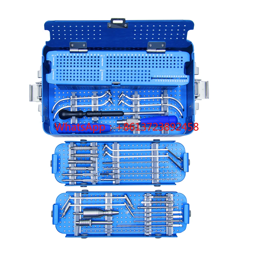 Ao trauma basic surgical instruments set 2.4/2.7 Multi-axial Locking Plates Instrument Set Surgical implants