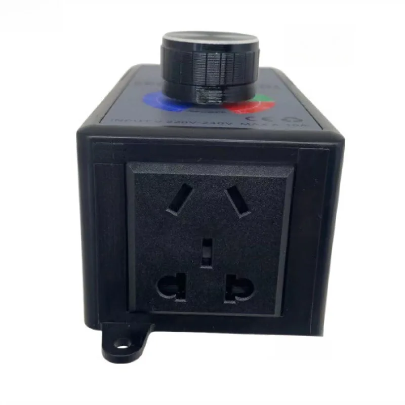 New Electronic Voltage Regulator Speed Controller 4000W Adjustable Motor Electric Heater Fan With Stepless Temperature And Light
