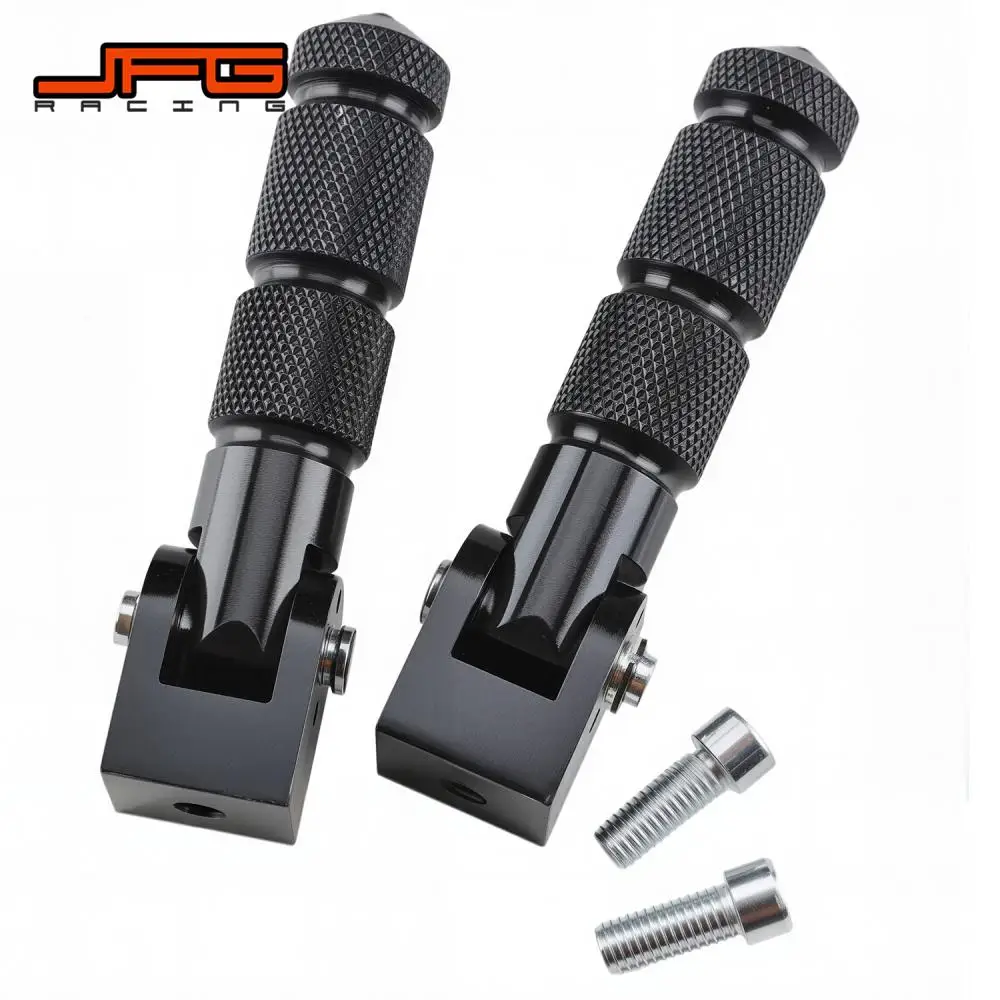 Motorcycle Parts E-bikes CNC Footpegs Rear Passenger Foldable Foot Pegs Footrests M8 For Ridstar Q20 E-Bike Electric Dirt Bike
