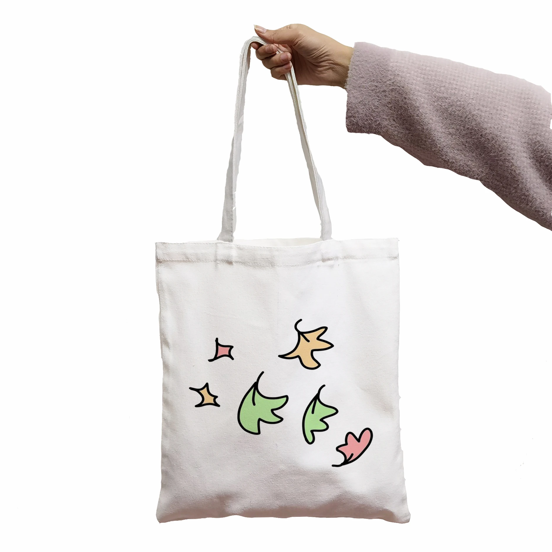 BAG Heartstopper Leaves Funny Print Cool Women Shopper Bag Shopper White Women Fashion shopper shoulder bags Tote bag,Drop Ship