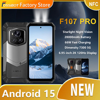 NEW Fossibot F107 PRO Rugged Phone Infrared Night Vision 28000mAh 66W Dimensity 7300 5G 50M Flashlight 12GB+512GB Android 15