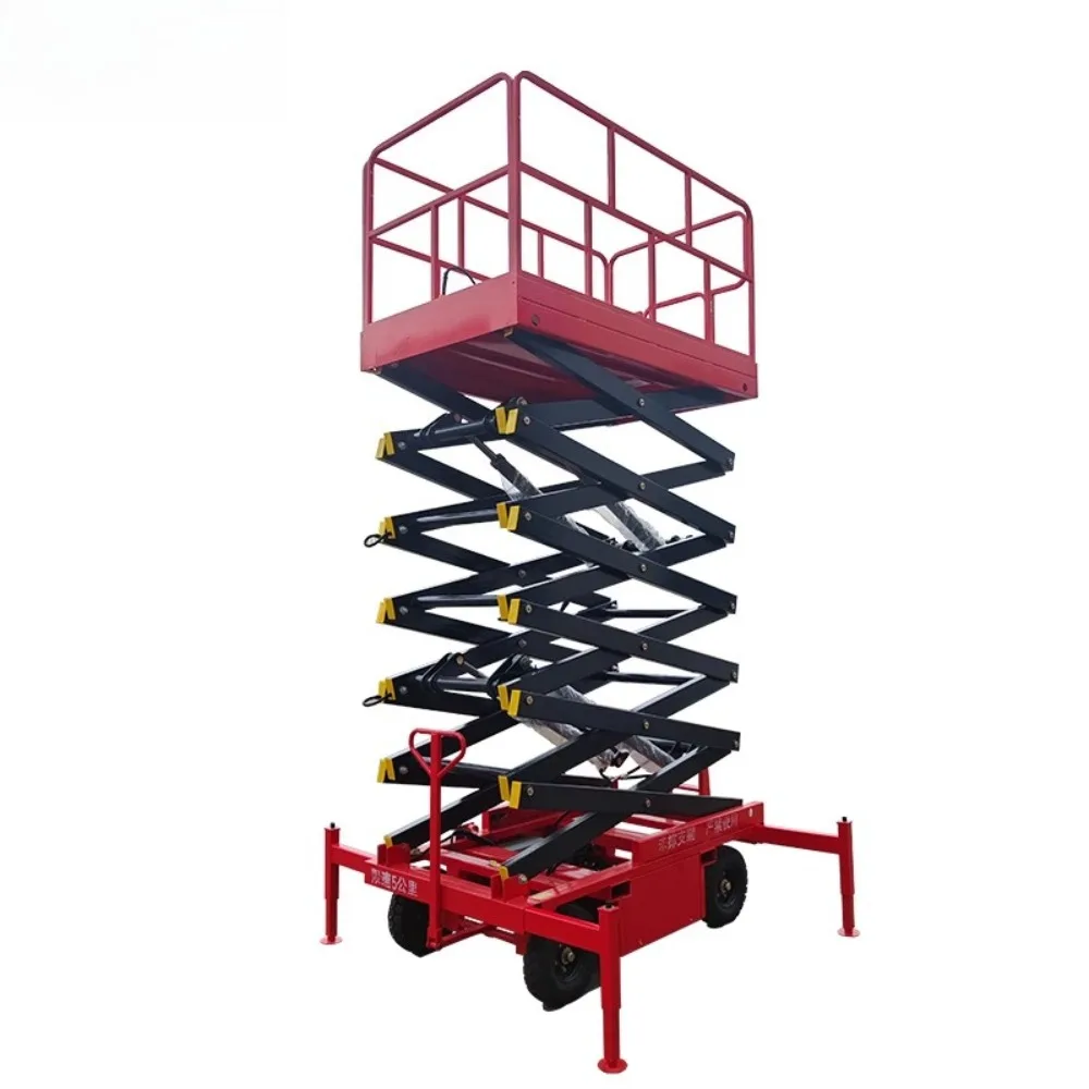 Deposit Aerial Work Platform Truck, Hydraulic Electric Lifting Platform, Scissor Lift Mobile Platform, Aerial Work Vehicle