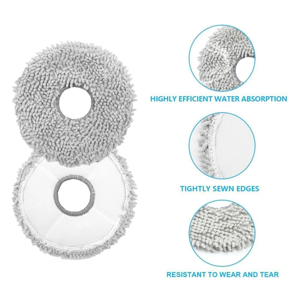 Mop Cloth Pads for Dreame L10 Ultra / L10s Pro / L10s Ultra / L10 Prime / L20 Ultra/X10 Vacuum Cleaner Parts