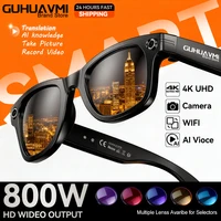 Gafas inteligentes AI 800W, cámara HD antivibración, grabación de vídeo, traducción de idiomas, gafas de sol, Bluetooth, llamada, reproducción de música, hombre y mujer