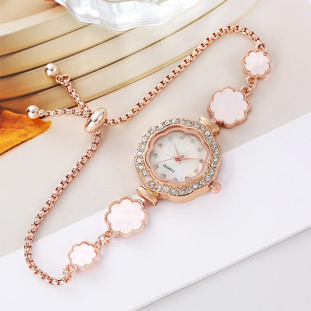 Ladies Reloj Para Mujer Fashion Floral Women\'s Watches Luxury Quartz Wristwatches Simple Casual Girls Bracelet Watch Clock Gifts