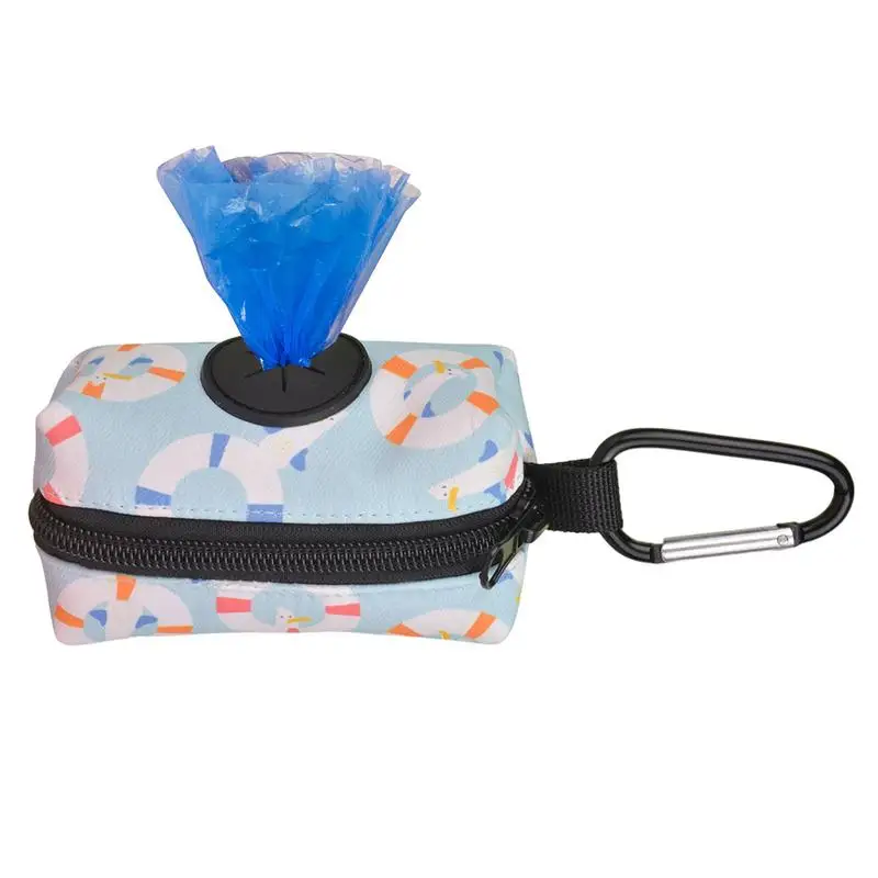 Dog Poop Bags Poop Bag Dispenser With Graphic Print Poop Bag Dispenser Doggy Waste Bags Portable Doggie Bag Holder For Travel