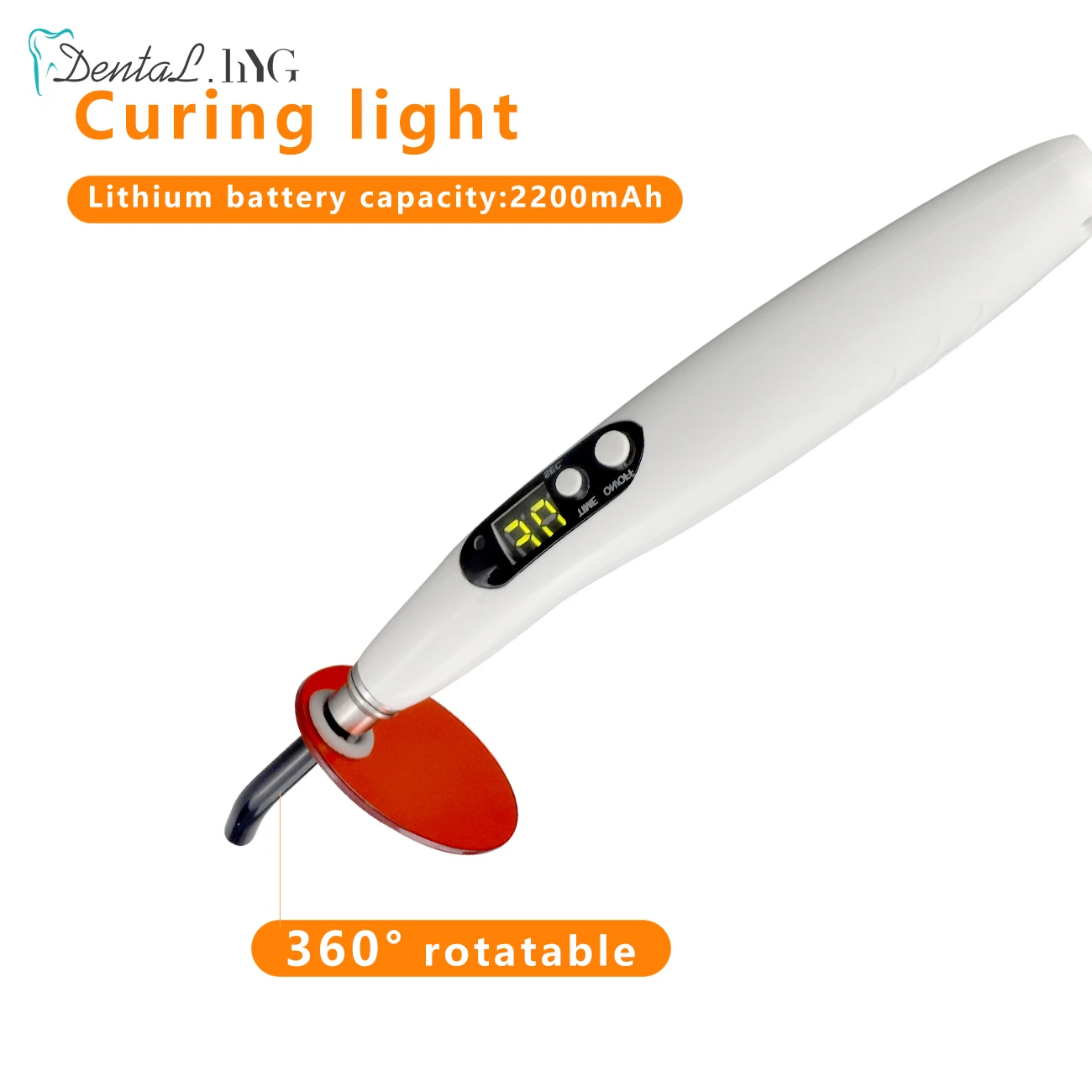 110V-240V US/EU wtyczka dentystyczna bezprzewodowa światło utwardzające stomatologa Cordless LE D.B intensywność wyjściowa lampy 1200-1500mw/cm2