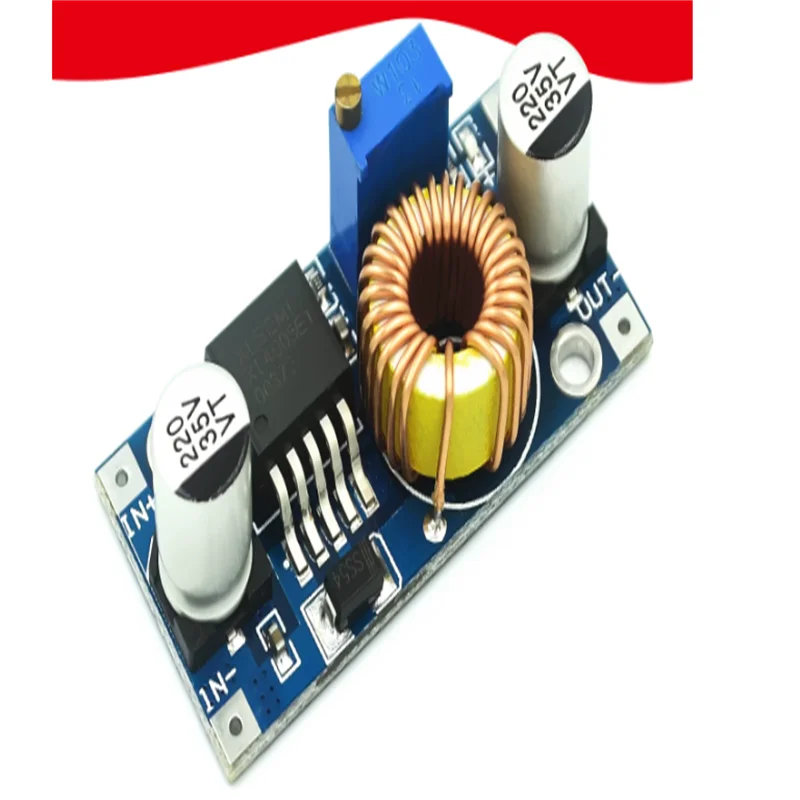 5A DCDC adjustable step-down power module with high power XL4005 and high efficiency voltage regulation far exceeding LM2596